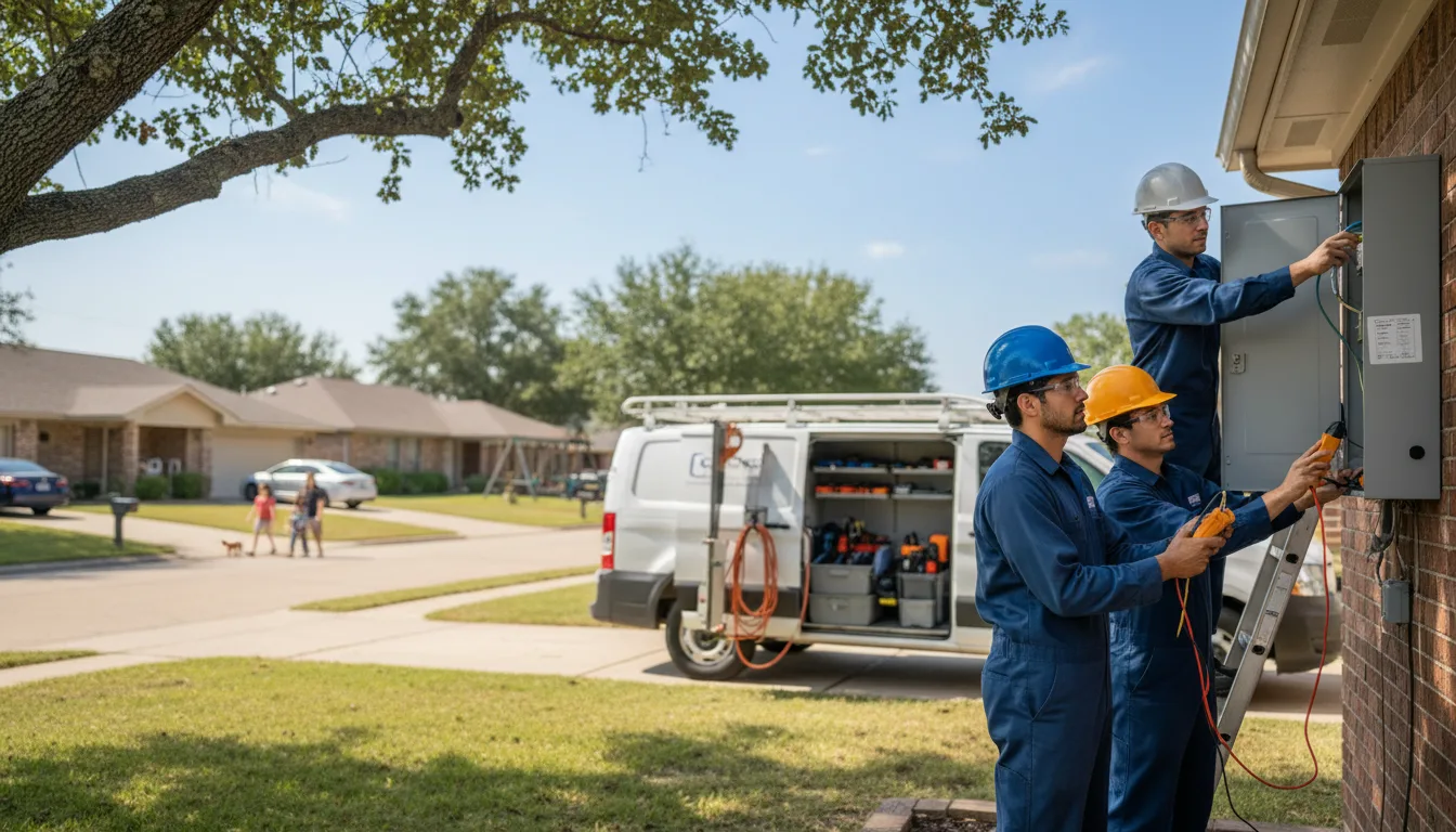 Certified electrician providing emergency electrical services in Peel, AR